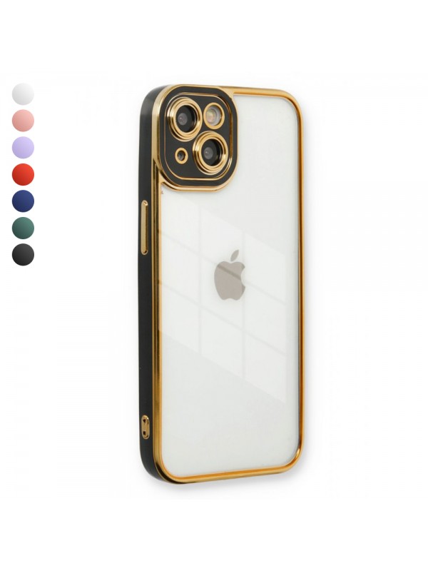iPhone 14 Kılıf Lazer Lens Kamera Çerçeveli Kapak