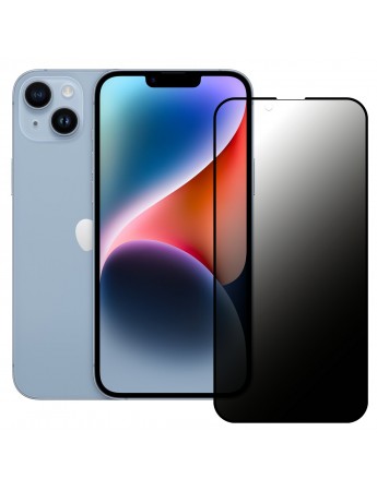 iPhone 14 Plus Hayalet Privacy Gizli Cam Ekran Koruyucu Siyah