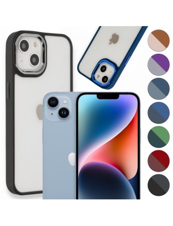 iPhone 14 Plus Kılıf Luna Lens Kamera Çerçeveli Silikon Kapak