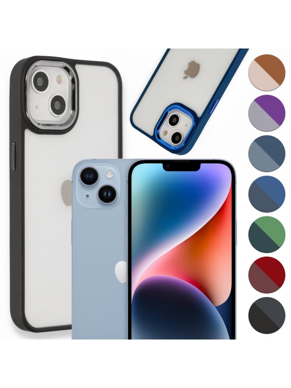 iPhone 14 Plus Kılıf Luna Lens Kamera Çerçeveli Silikon Kapak