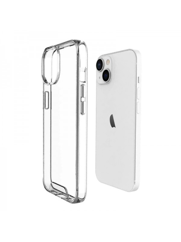 iPhone 14 Plus Kılıf Space Seri Lux Silikon Şeffaf Kapak