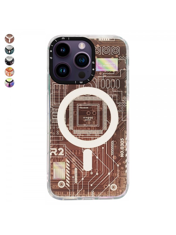 iPhone 14 Pro Max Kılıf Magsafe Özellikli Infinity Desenli Sil…