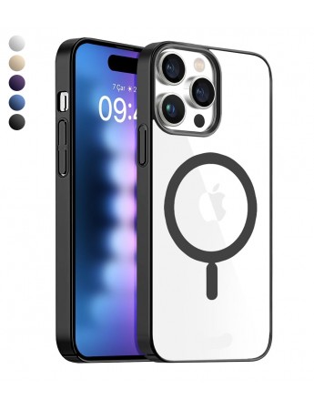 iPhone 14 Pro Max Kılıf Magsafe Özellikli Titanyum Seri Silikon Kapak