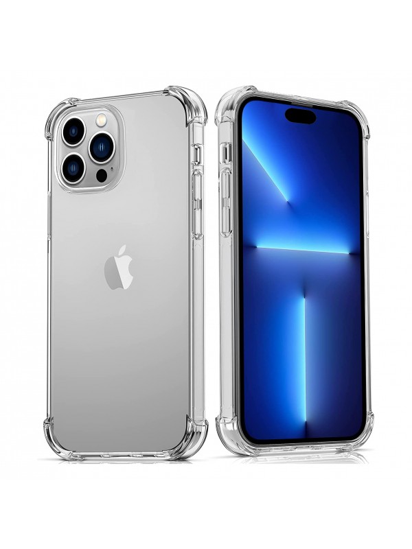 iPhone 14 Pro Max Kılıf Round Seri Köşe Korumalı Şeffaf Silikon …
