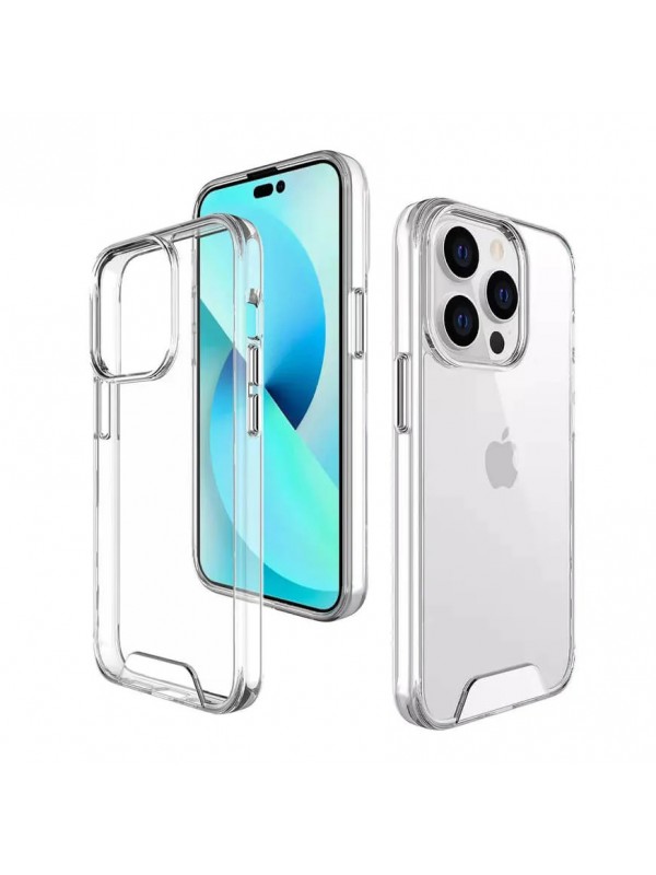 iPhone 14 Pro Max Kılıf Space Seri Lux Silikon Şeffaf Kapak…