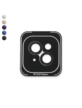 iPhone 15 / iPhone 15 Plus PVD Metal Kamera Lens Koruyucu 2li Set
