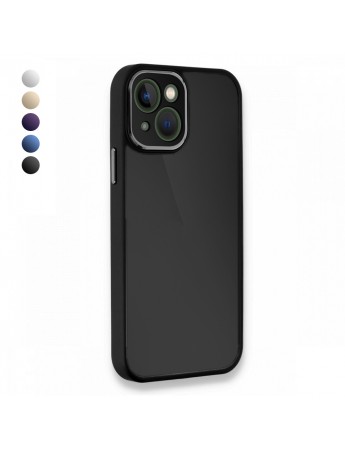 iPhone 15 Kılıf Freya Lazer Lens Kamera Çerçeveli Silikon Kapak