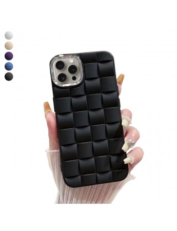 iPhone 15 Pro Kılıf Roof 3D Örgü Desen Silikon Kapak