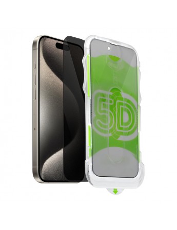 iPhone 15 Pro Kolay Uygulama Aparatlı 5D Magic Box Hayalet Privacy Cam Ekran Koruyucu
