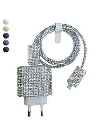 iPhone 18/20W Adaptör Uyumlu Kablo ve Şarj Başlık Koruyucu 4lü Set