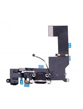 iPhone 5s Şarj Soketi Kulaklık Soketi Mikrofon Filmli Orj - Siyah