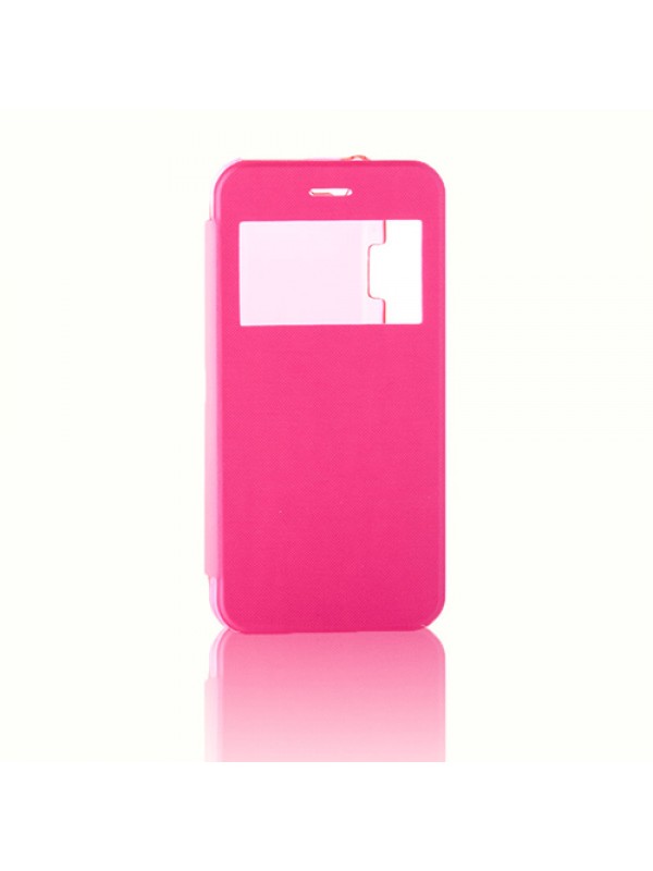 iPhone 6 / 6s Yan Kapaklı TPU Kılıf Pembe