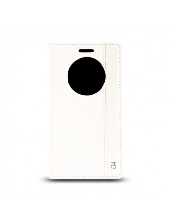 LG G4 Gizli Mıknatıslı Pencereli Magnum Kılıf Beyaz