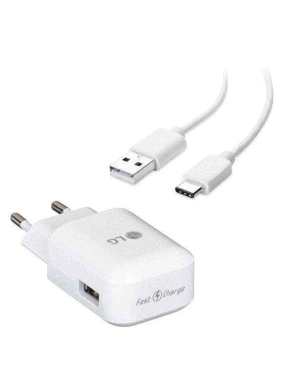 LG Şarj Aleti ve Type-C Kablo Set Orjinal 1.8 A MCS-H05ED Beyaz