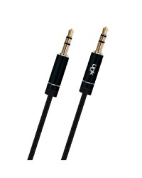 LinkTech A430 Senior 3.5mm Aux Ses Aktarım Kablosu Örgü 1mt Siyah
