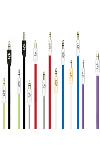 LinkTech A585 AUX Ses Kablosu 3.5mm 1mt…