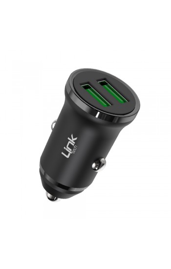 Linktech C480e 12W 2x USB Araç İçi Şarj Adaptörü (Başlık) Siyah…