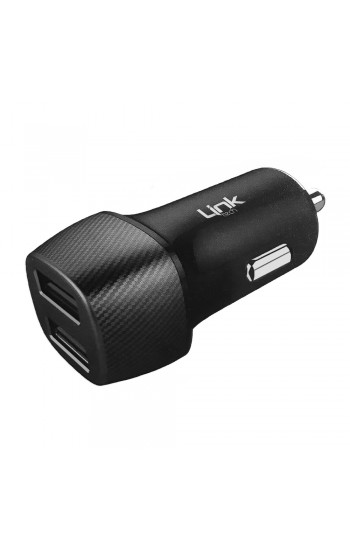 LinkTech C490 Çift Girişli Araç İçi Şarj Aleti Adaptör (Başlık) 2…