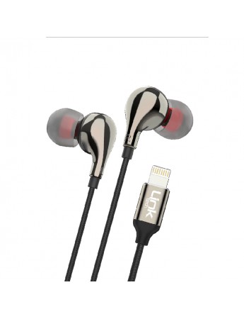 LinkTech E82 Lightning Stereo Kulak İçi Kablolu Kulaklık Siyah