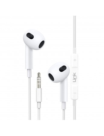 LinkTech H308 Stereo Mikrofonlu 3.5mm Kablolu Kulaklık Beyaz