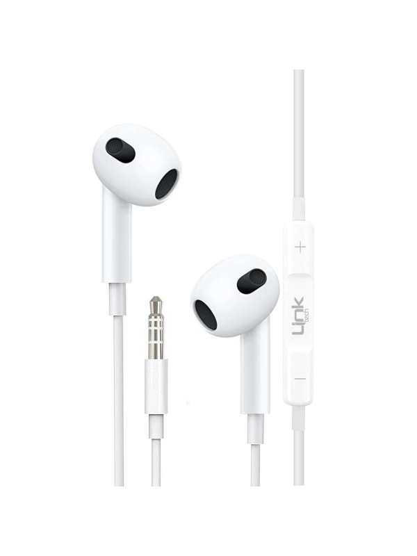 LinkTech H308 Stereo Mikrofonlu 3.5mm Kablolu Kulaklık Beyaz…