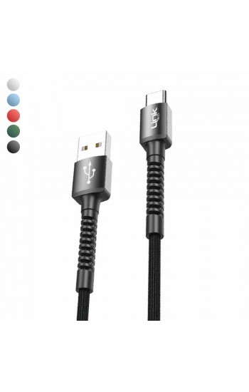 LinkTech K552 Type-C USB Metal Başlı Data/Şarj Kablosu 3A 1mt…