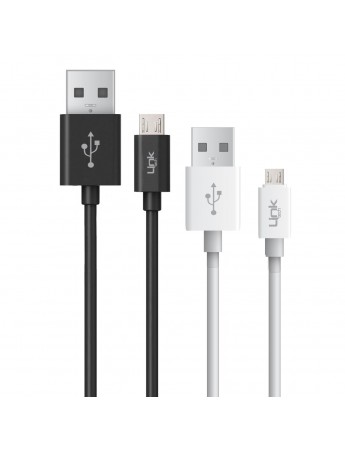 LinkTech K558 Micro USB Şarj ve Data Kablosu 2.4A 1mt