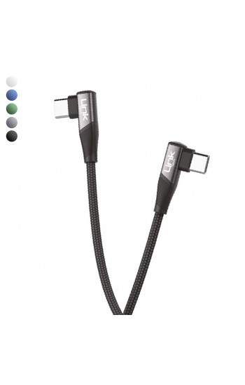 Linktech K595 Safe 60W Type-C - Type-C 90 Derece Data/Şarj Kablosu 1.5mt…