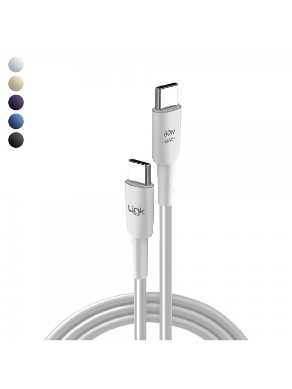 Linktech K622 60W PD Type-C to Type-C 30cm Şarj Kablosu…