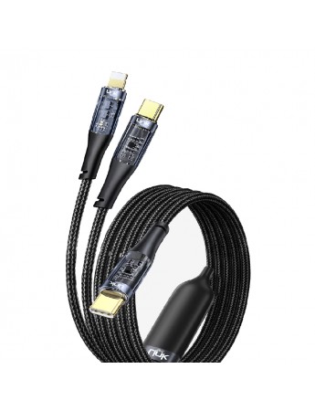 LinkTech K674 Multi 2in1 Type-C + Lightning PD 60W Hızlı Şarj Kablosu
