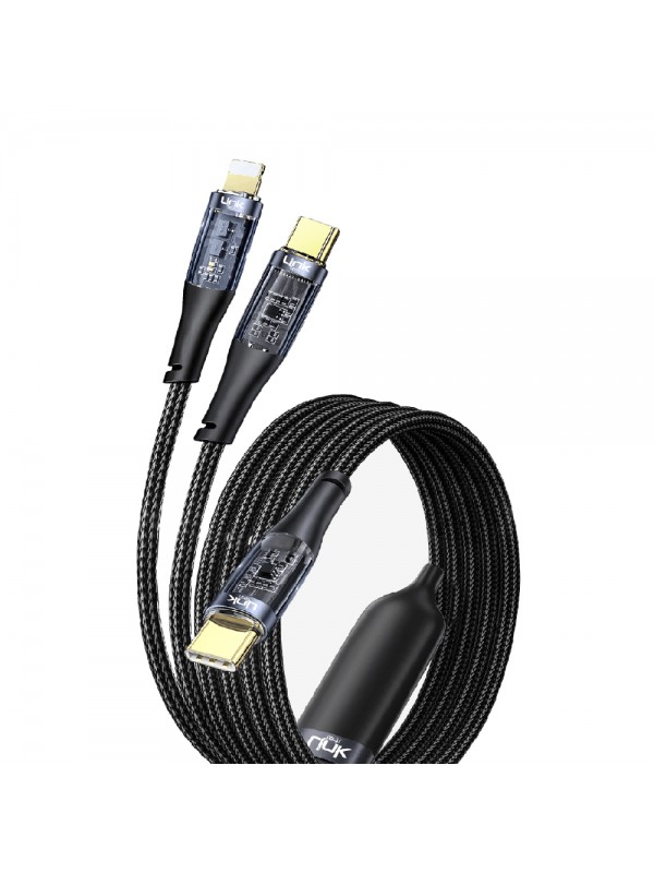 LinkTech K674 Multi 2in1 Type-C + Lightning PD 60W Hızlı Şarj Kablo…