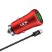 LinkTech M581 12W 2.4A Metal Araç Şarj Aleti ve Micro USB Kablo Set