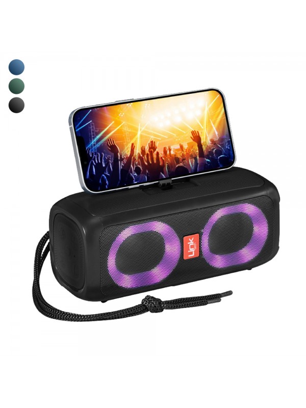 LinkTech Q218 Bluetooth Hoparlör RGB USB Aux Hafıza Kartı Stant…