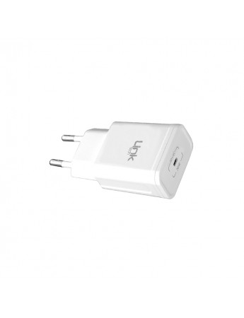 LinkTech S664 Premium 20W PD QC Type-C to Type-C Kablolu Şarj Aleti Beyaz