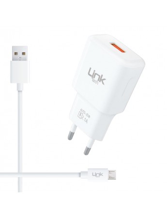 LinkTech T440 Auto-ID 2.1A Şarj Aleti ve Micro USB Kablo Set