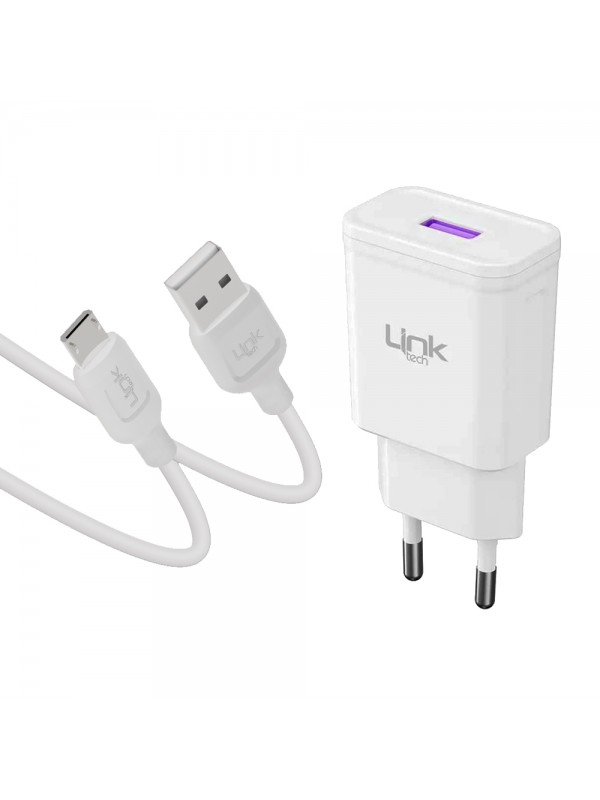 LinkTech T441e 18W QC3.0 Hızlı Şarj Aleti ve Micro USB Kablo S…