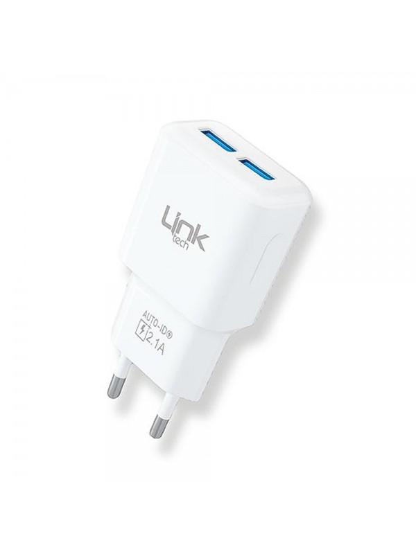 LinkTech T445 Auto-ID Özellikli 2x USB 2.1A Şarj Adaptörü…