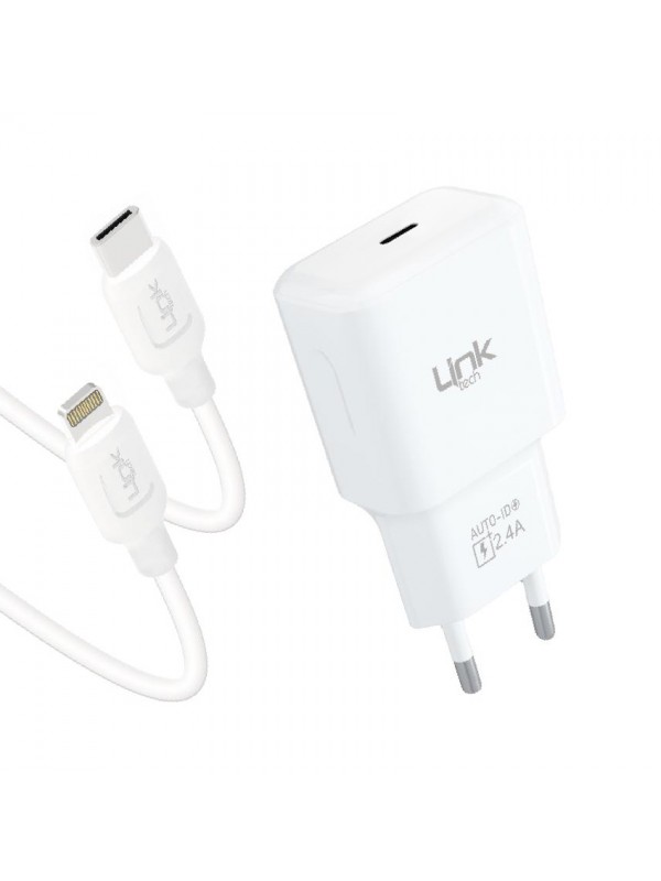 LinkTech T447e Strong Eco 12W Type-C Şarj Aleti ve Type-C to Lightnin…