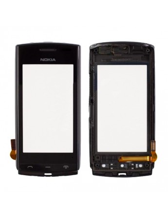 Nokia N500 Dokunmatik Lens Ön Panel Orijinal - Siyah