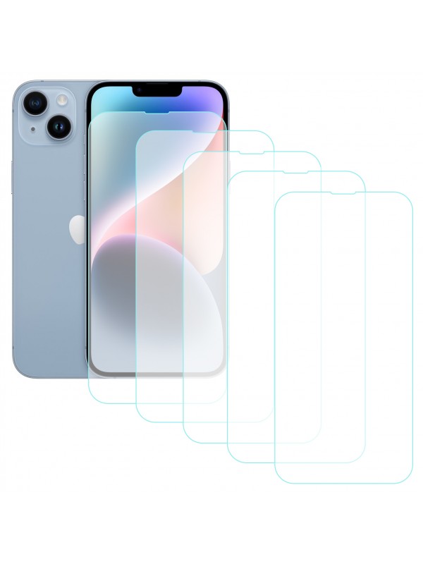 Notech iPhone 14 Plus Temperli Cam Ekran Koruyucu 5li Eko Paket