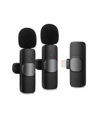 NoTech Lavalier K9 Lightning Kablosuz Çift Yaka Mikrofonu
