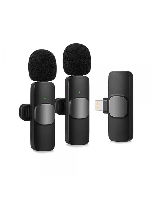 NoTech Lavalier K9 Lightning Kablosuz Çift Yaka Mikrofonu…