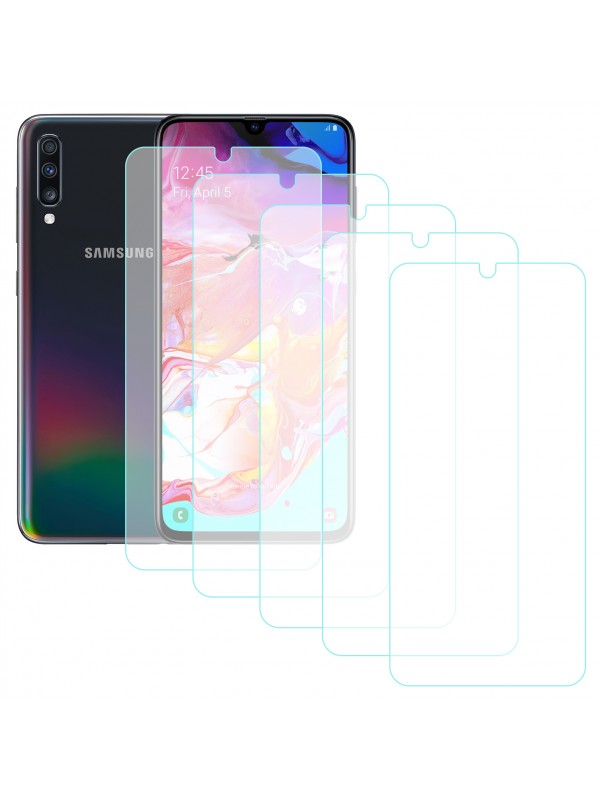 Notech Samsung Galaxy A70 Temperli Cam Ekran Koruyucu 5li Eko Paket