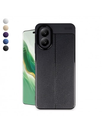 Oppo A38 Kılıf Auto Focus Deri Desen Silikon Kapak
