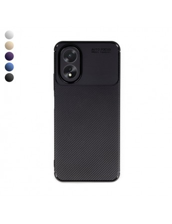 Oppo A38 Kılıf Focus Carbon Desen Silikon Kapak