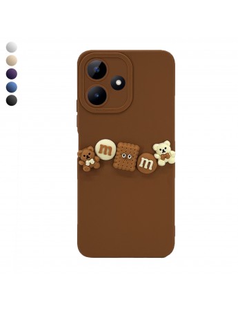 Realme Note 50 / C53 Kılıf 3D M Bear Kamera Korumalı Silikon Kapak