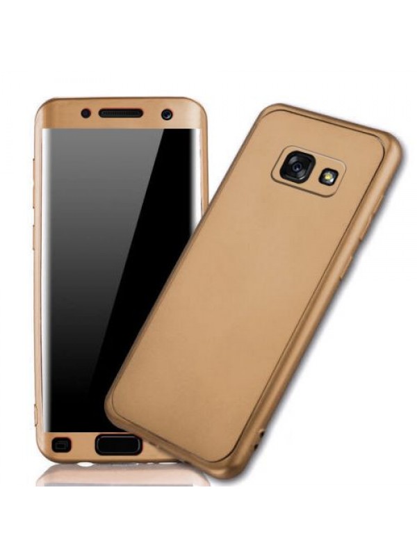 Samsung A3 2017 (A320) 360 Derece Slim Premium Silikon Kılıf Gold…