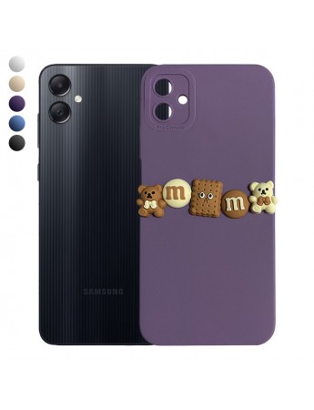 Samsung Galaxy A05 Kılıf 3D M Bear Kamera Korumalı Silikon Kapak