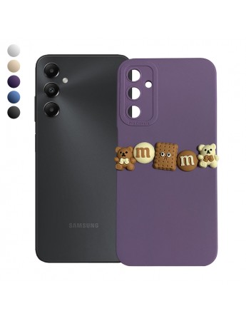 Samsung Galaxy A05s Kılıf 3D M Bear Kamera Korumalı Silikon Kapak