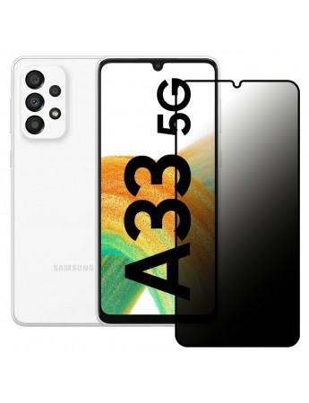 Samsung Galaxy A33 5G Hayalet Privacy Gizli Cam Ekran Koruyucu Siyah